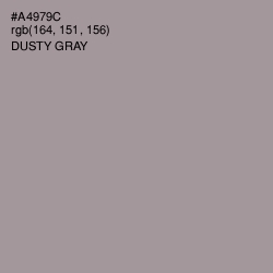 #A4979C - Dusty Gray Color Image